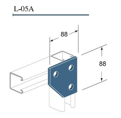 Mua Ba 3 lỗ góc Gusset tấm kẽm bọc ốc Strut kênh phụ kiện online manufacture